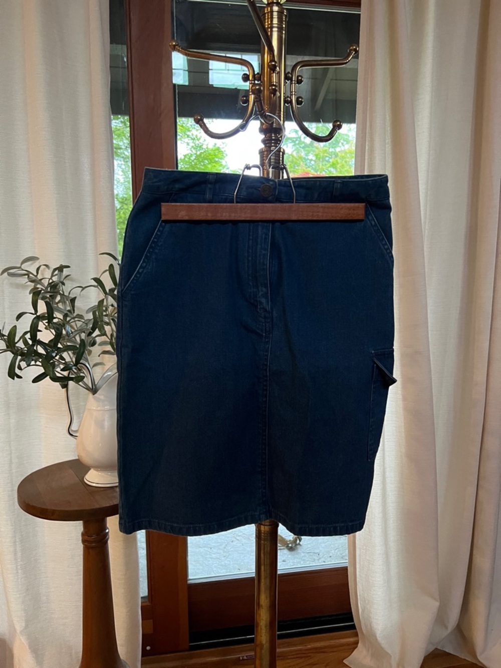 Vintage TALBOTS Dark Indigo Denim Skirt